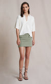 Anya Mini Skirt- Light Khaki