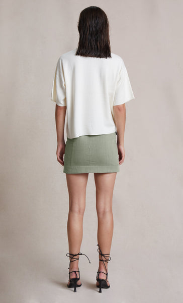 Anya Mini Skirt- Light Khaki
