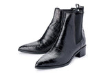 Carina Boot- Black Croc