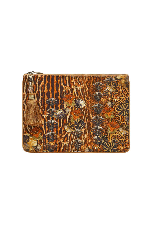 Small Canvas Clutch- Wild Azal