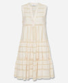 Ella Sleeveless Dress Ecru/Off White