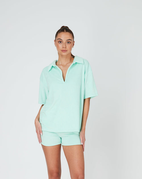 TERRY POLO - MINT