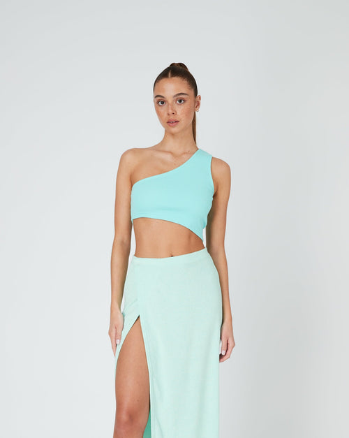 GEMINI CROP TOP - SKY BLUE