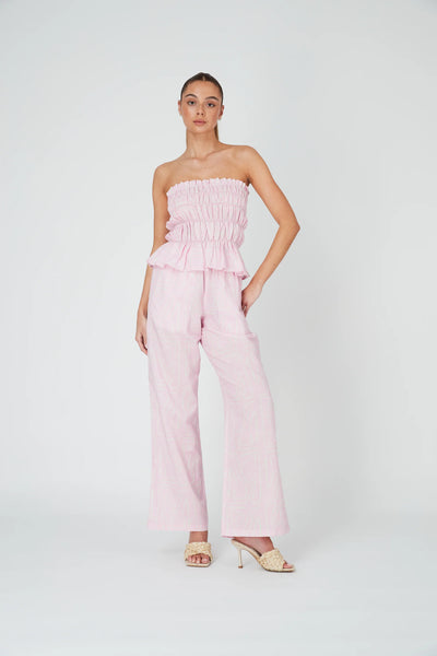 LINEN BODICE - MINT CRAYON