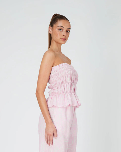 LINEN BODICE - MINT CRAYON