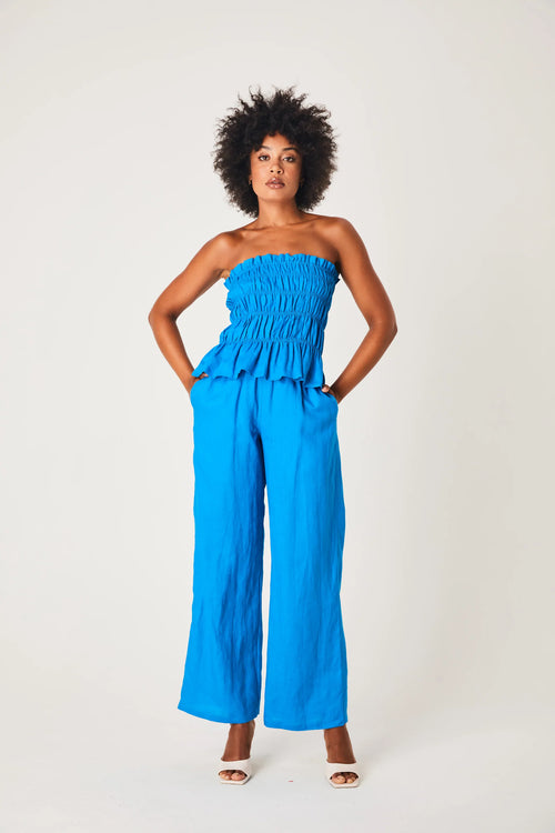 Linen Pants- Azure