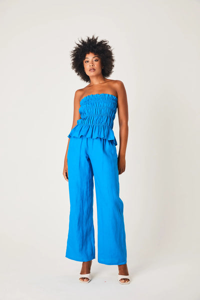 Linen Pants- Azure