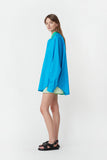 Henrietta Shirt in Green/Blue