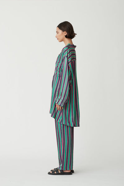 Dillon Shirt in Green/Fuschia