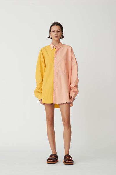 Henrietta Shirt in Mango/Peach