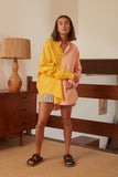 Henrietta Shirt in Mango/Peach