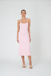 A LINE MIDI DRESS - CANDY PINK