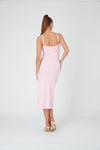 A LINE MIDI DRESS - CANDY PINK