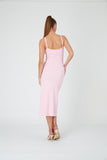 A LINE MIDI DRESS - CANDY PINK