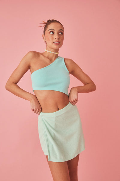 GEMINI CROP TOP - SKY BLUE