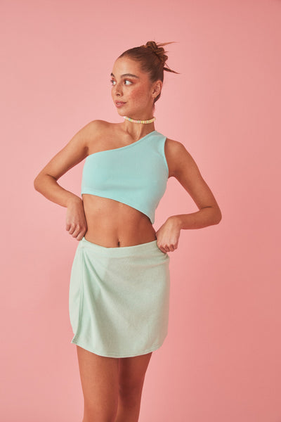 GEMINI CROP TOP - SKY BLUE