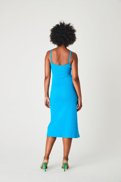 A Line Dress- Azure