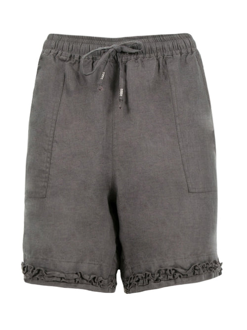 Ruffle Short- Gravel