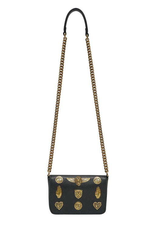 Studded Leather Crossbody Bag