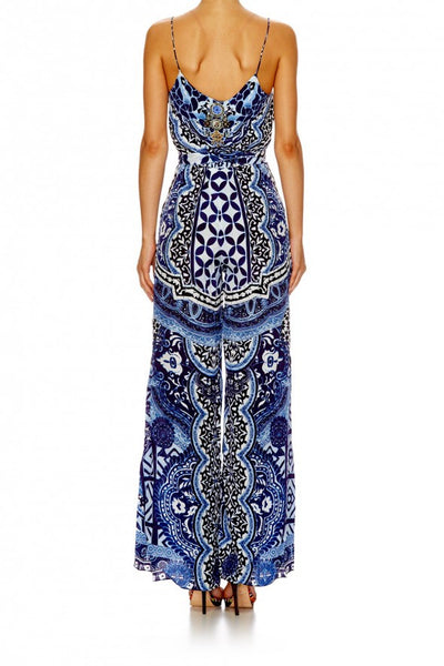 Wide Leg Jumpsuit W/ Belt- Under The Medina Moon