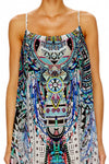 Mini Dress W/ Long Overlay- Maasai Mosh