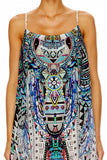 Mini Dress W/ Long Overlay- Maasai Mosh