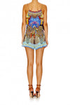 Shoestring Strap Playsuit- Bohemian Bounty