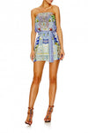 Strapless Playsuit W/ Tie Waist- My Majorelle