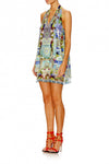 Vneck Dress W Tie Front- My Majorelle