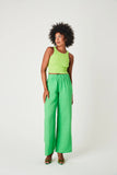 LINEN PANTS - GREEN