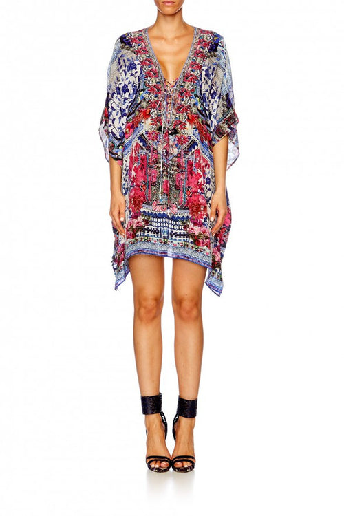 Short Lace Up Kaftan- From Kali With Love