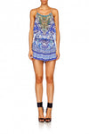 Shoestring Strap Playsuit- Guardian Of Secrets