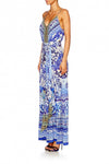 Wide Leg Jumpsuit W/ Tie Waist- Guardian Of Secrets