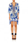 Short Lace Up Kaftan- Ring of Roses