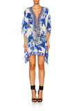 Short Lace Up Kaftan- Ring of Roses