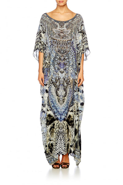 Round Neck Kaftan- Hush Hush