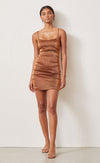 Bronze Baby Mini Dress