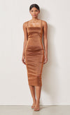 Bronze Baby Midi Dress