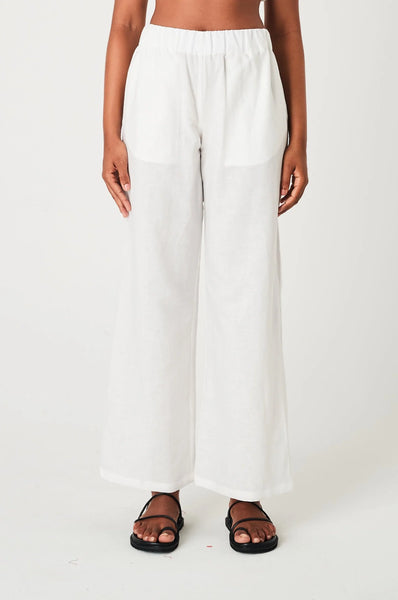 LINEN PANTS - WHITE