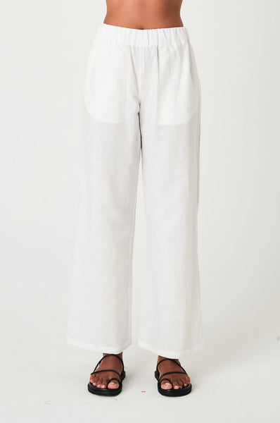 LINEN PANTS - WHITE