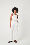 LINEN PANTS - WHITE