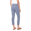 Blue/White Gingham Slim Leg Pant W Button Detail