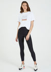 Ignition Cropped Tee- White