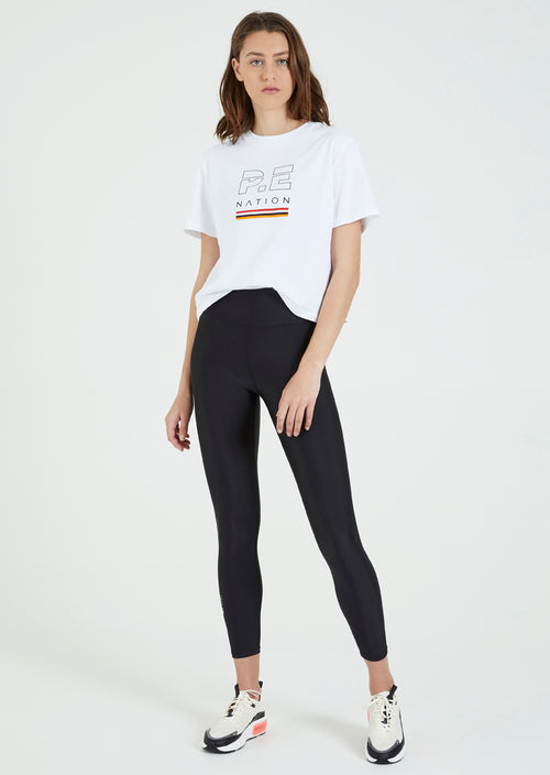 Ignition Cropped Tee- White