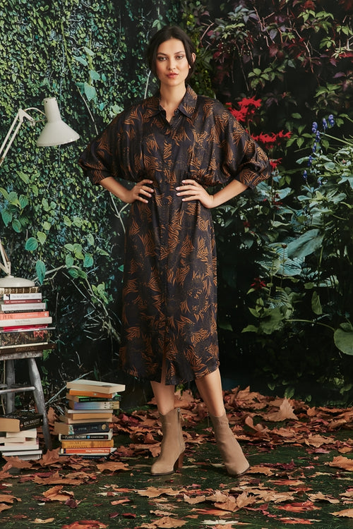 Bella Print Shirt Dress