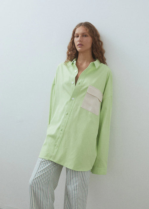 George Shirt Green/Cream