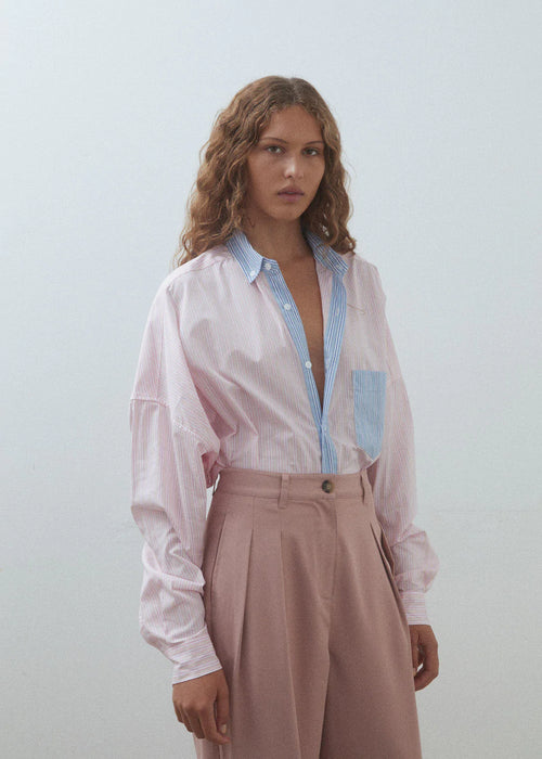 Mia Shirt In Pink/Cream