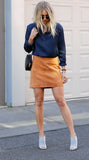 Suede Skirt- Tan