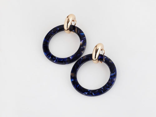 Chloe Earrings- Navy