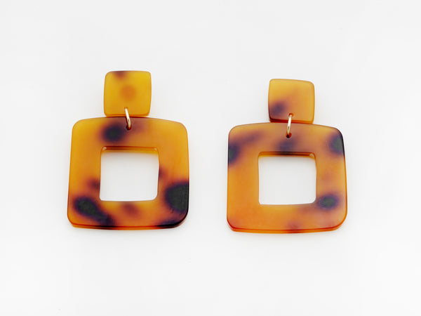 Lois Earrings- Tortoiseshell